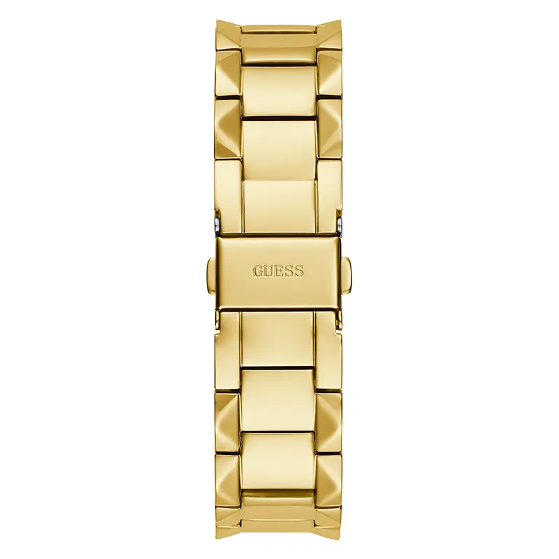 Guess Rebellious Champagne Dial Gold-tone Ladies Fashion Watch- GW0601L1